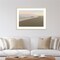 Soft Beach Embrace by JL Design Wood Framed Wall Art Print 41 in. W x 30 in. H